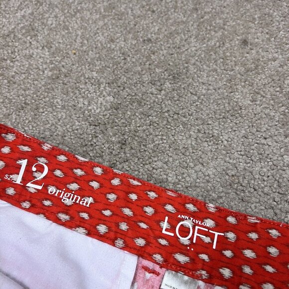 LOFT Pants - Loft Shorts Women’s Red Orange Size 12 Pockets